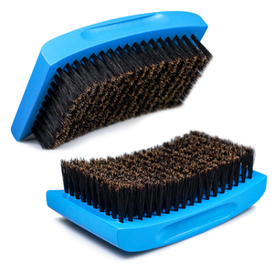 Vente chaude de marque privée prix d'usine brosse à vague de paume à courbe moyenne poils de sanglier doux 360 brosse à vague courbe - Product Image 1