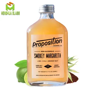 20cl 200Ml 6.7Oz Chai Thủy Tinh Vuông Rỗng Chai Cocktail Uống Lạnh Pha Cà Phê Bình <span class=keywords><strong>Whiskey</strong></span> Chai Thủy Tinh Có Nắp Vặn - Product Image 1