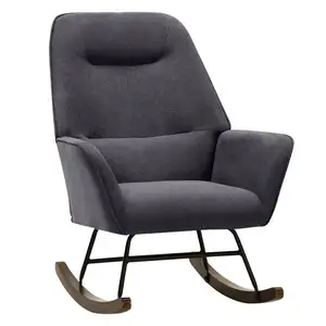 Modern Velvet Fabric rocking chair Aleppo Rocking Chair