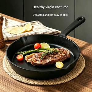 Plancha Redonda de Hierro Fundido Precurada <span class=keywords><strong>Lodge</strong></span> de 10.5 Pulgadas, No Tóxica y Libre de PFAS para Cocina en Estufa, Horno, Parrilla y Fogata - Product Image 3