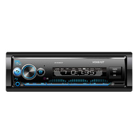 Radio MP3 para coche 1 Din, carga rápida para control remoto Bluetooth, buen diseño para colocación en salpicadero, PC, compatible con FLAC DSD, 1 año