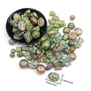 Cuentas Sueltas Variadas para Manualidades, Cuentas Vintage Antiguas, Accesorios para la Creación de Joyería - Product Image 2