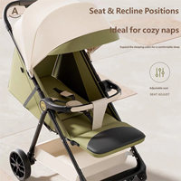 Poussette multifonctionnelle 3 en 1 pour bébé, poussette portable à 4 roues, poussette pliable pour bébé nouveau-né