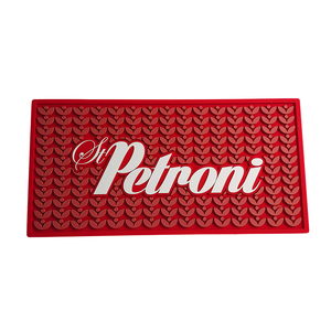 Tapete de Bar con Patrón Geométrico Rojo OEM ODM, Antideslizante, con Patrón en Relieve, Drenaje, Tapete Absorbente para Bar - Product Image 3