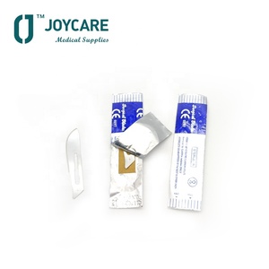 Operador médico de aço carbono descartável para cirurgia hospitalar, faca cirúrgica 10-36 de aço inoxidável, bisturi de lâmina cirúrgica estéril CE ISO - Product Image 2