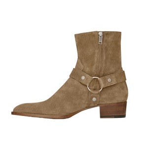 <span class=keywords><strong>Stivali</strong></span> Chelsea alla Moda per Uomo, Nuovi Stivaletti <span class=keywords><strong>Beige</strong></span> con Rialzo, in Vera <span class=keywords><strong>Pelle</strong></span>, Slip-On, Asciugatura Rapida e Resistenti all'Usura - Product Image 5