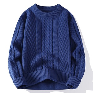 Pull en molleton respirant à coupe ajustée pour homme et femme, mélange acrylique, couleur unie, épais et confortable, automne-hiver - Product Image 6