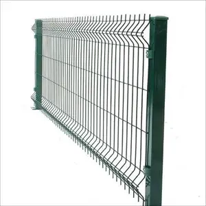 Latest metal Security Galvanized 3d Curved Welded Wire Mesh Panel Fence for Road Garden Land School playground