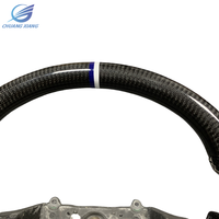 Volant de direction en cuir noir de haute qualité adapté à l'FJ Cruiser 2007-2019, volant sport en fibre de carbone véritable