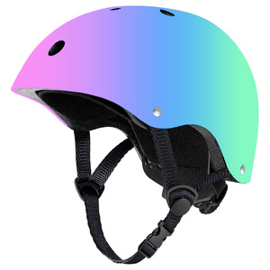 Casco ajustable con gradiente de color para niños, casco unisex para bicicleta y monopatín con 8-10 ventilaciones, uso en las cuatro estaciones - Product Image 1