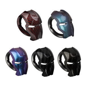 Coque de protection décorative en alliage d'aluminium pour démarrage sans clé Iron Man, autocollant pour interrupteur d'allumage de voiture de sport - Product Image 5