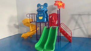 Toboggan de terrain de jeu extérieur coloré Kids Adventure Hub Sparks Imagination Favorise <span class=keywords><strong>l</strong></span>'activité physique et les compétences sociales - Product Image 2