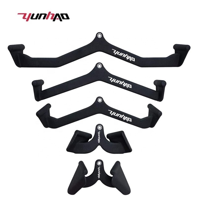 Home Gym Fitness 5PCS Cable Attachments Lat Pull Down Bar Back Handle Mag Grip