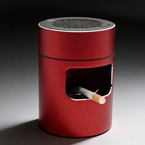 Cendrier portable multifonctionnel moderne à ions négatifs, sans fumée, avec purification de l'air, allume-cigare, plateau amovible et compatible lave-vaisselle - Product Image 1