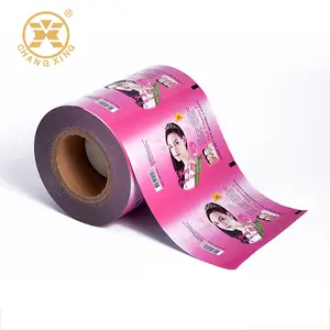 Aluminiumfolie Gelamineerd Plastic Film Roll Voor Huidverzorging Verpakking Cosmetische Zakje Roll Film Gezichtscrème Monster Pouch Film Roll