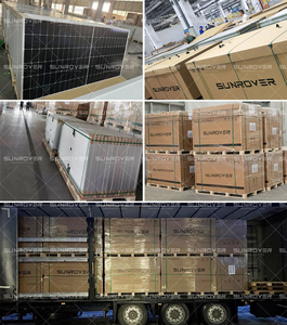 แผงโซลาร์เซลล์แบบ N ชนิด HJT Topcon กำลังไฟ 700W 720W 750W รับประกัน 30 ปี ขายส่งสำหรับบ้าน โมดูลโซลาร์เซลล์แบบสองหน้า คลังสินค้ายุโรป - Product Image 2