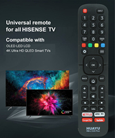 Télécommande de télévision LCD LED étanche à code fixe durable HUAYU RM-L1335 Plus pour Hisense
