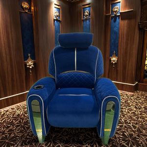 เก้าอี้เอนหลังไฟฟ้าแบบเดี่ยวเก้าอี้นวดปรับได้เก้าอี้โซฟาผ้ากำมะหยี่หรูหราสำหรับโรงละครห้องนั่งเล่น - Product Image 2