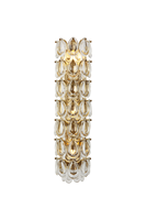 Applique murale moderne en cuivre et verre cristal, faite à la main, dorée, de luxe, pour salon, villa, intérieur, chambre à coucher