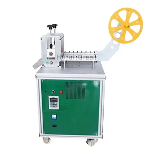 automatic hook and loop band different shapes cutting machine