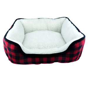 Kunden spezifisches Hunde bett & Zubehör Nettes Plüsch-Schlaf-Luxus-weiches Haustier bett - Product Image 1