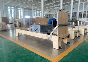 <span class=keywords><strong>Cama</strong></span> de Pilates Reformer para el Hogar, Diseño Nuevo de Fábrica MB, Madera de Arce, la Mejor para Ejercicios de Core, a Precio Económico - Product Image 4