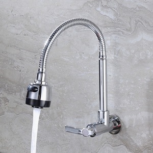 صنبور حوض مطبخ عصري أحادي التبريد بتصميم كلاسيكي مدمج بالجدار - Product Image 5