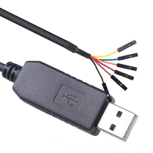 Câble série USB Convertisseur RS232 Terminal d'en-tête Dupont 2.54mm Adaptateur 6 broches CP2102 6 P 1.8M