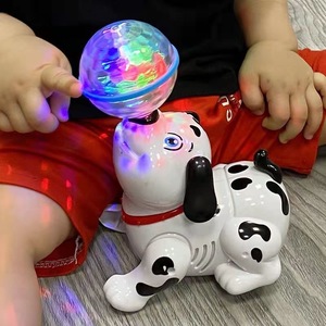 2024 vui trẻ em Quà tặng đồ chơi điện tử xoay đầu bóng âm nhạc hát đi bộ ánh sáng con chó con điện Nhảy Múa đồ chơi - Product Image 4