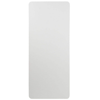 Table pliante demi-pliante en HDPE de 6 pieds (180 x 70 x 74 cm), robuste, portable, en plastique rectangulaire, pour banquet, mariage, camping, événement