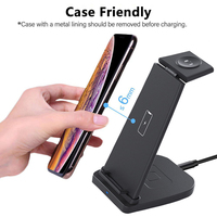 Bestseller Station de recharge sans fil 3-en-1 10W Chargeur de téléphone multifonction