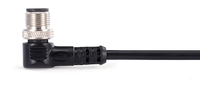 Câble blindé M12 4P mâle d'origine OEM ODM, haute flexibilité, connecteur circulaire industriel M12 4 broches X codé pour machine