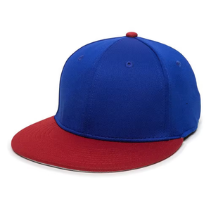 Logo Brodé Personnalisé Écusson Bleu Rouge Deux Tons Snapback Casquette Chapeaux Pour Unisexe - Product Image 1