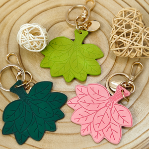 Nuevo Llavero de Cuero con Forma de Hoja de Pomelo, Ligero, de PU, para Bolsos, Amuleto de la <span class=keywords><strong>Suerte</strong></span>, Regalo para Amantes de la <span class=keywords><strong>Suerte</strong></span> - Product Image 1