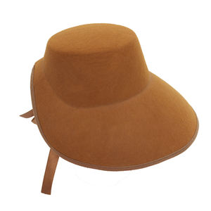 Accesorio de disfraz de la era victoriana, accesorio de escenario, tamaño adulto, Foro marrón, novedades, disfraz de gorro de fieltro Colonial para mujer - Product Image 5