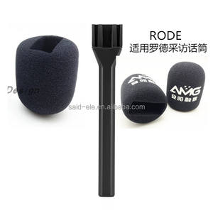 แผ่นโฟมกันลมสำหรับไมโครโฟนแบบมีขาตั้ง รุ่น Rod E Interview <span class=keywords><strong>Go</strong></span> Mic พร้อมโลโก้ช่องสัญญาณแบบกำหนดเอง แผ่นกรองลมไมโครโฟนแบบมีรูระบายอากาศ - Product Image 3