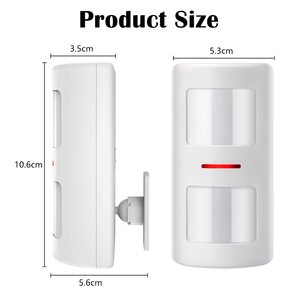 Trong nhà Home Motion Sensor Alarm kép hồng ngoại <span class=keywords><strong>Detector</strong></span> Long Range an ninh cảnh báo hệ thống màn hình - Product Image 3