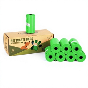 Kantong Sampah Hewan Peliharaan Tipe Gulung Ekstra Tebal Warna-warni Ramah Lingkungan (EPI-degradable) untuk Mengambil Kotoran, Kemasan Kotak Kertas - Product Image 1