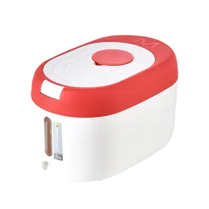 Choice Fun Recipiente PP para cozinha, dispensador de arroz, dispensador organizador de grãos de arroz, lata de arroz à prova de insetos e umidade de 5/10 kg