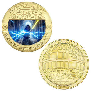 Moneda Conmemorativa Metálica con Temática de Películas Americanas, Moneda de Oro de Doble Cara con Diseño de <span class=keywords><strong>Guerrero</strong></span> Negro, Artículo de Colección en Oferta - Product Image 5