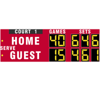 Tableau d'affichage sans fil personnalisé LED Padel Tennis Score Board