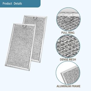 Filtro de Grasa para Horno de Microondas Whirlpool W10535950 PS8769987, Marco de Malla de Aluminio, Trampa de Aceite, Pieza de Repuesto - Product Image 1