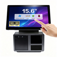 POS-система с сенсорным экраном на базе Intel I5-4-го поколения, ОС Windows, SSD 128 ГБ, ОЗУ DDR8G для ресторанов и кассовых операций