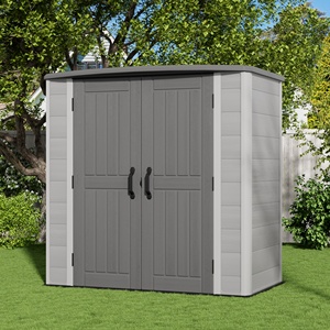 Caseta <span class=keywords><strong>de</strong></span> Jardín Plana - Armario <span class=keywords><strong>de</strong></span> <span class=keywords><strong>Almacenamiento</strong></span> <span class=keywords><strong>Exterior</strong></span> <span class=keywords><strong>de</strong></span> Plástico Ecológico y Duradero para Herramientas <span class=keywords><strong>de</strong></span> Jardín - Product Image 3