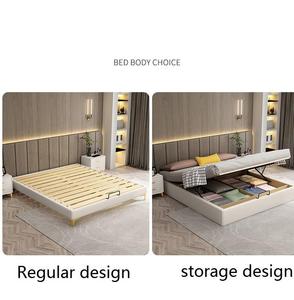 <span class=keywords><strong>Lit</strong></span> Tatami Japonais Extra-Large 200x200 pour Hôtels et Villas : Tête de <span class=keywords><strong>Lit</strong></span>, <span class=keywords><strong>Cadre</strong></span> de Meuble d'Hôtel Moderne, Meubles de Chambre à Coucher - Product Image 4