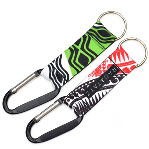 OEM Stylish High Quality Fashion Polyester/Nylon Eco-friendly Portable Custom Short Carabiner Lanyard