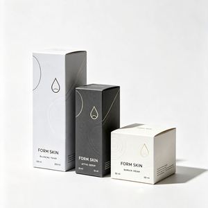 FX Elegant Folding Cosmetic Carton Made of White Card Material Suitable for Jar Bottle Packaging with Logo Printing - Product Image 5