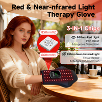 Gant de luminothérapie sans fil RedThera, LED, lumière rouge proche infrarouge, gant de luminothérapie pour les mains