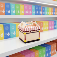 Boîte d'emballage en carton blanc écologique de luxe avec logo imprimé personnalisé et laminage mat