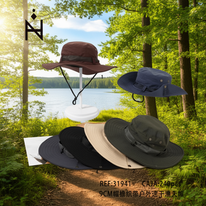 Cappello da Pescatore con Visiera da 9 Cm, Cordoncino Regolabile, Asciugatura Rapida, per Attività all'Aperto - Product Image 2